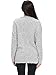 Joeoy Women's Gray Criss Cross Wrap Front V Neck Long Sleeve Knit Sweater Jumper