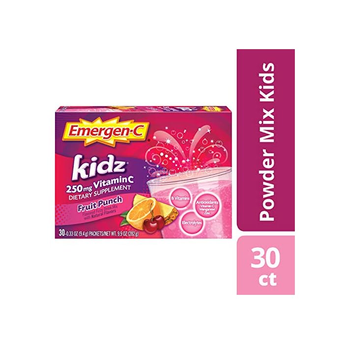 Emergen-C Kidz Orange, 30-count (9.9 oz total)