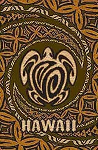 The Islander Group Hawaiian Playing Cards Honu Turtle Pareo Tapa