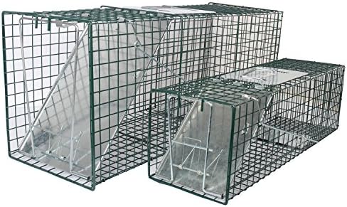 MLG Tools 2-Pack Live Animal Trap One-Door Chipmunk, Small Squirrel, Rat, and Weasel Cage Trap, 1 pc 32x12x10 Inch & 1 pc 24x7x7 Inch