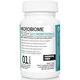 Microbiome Plus Gastrointestinal Prebiotics scFOS Prebiotic Fiber, GI Digestive Supplements, Allergy Safe and Gluten-Free for Men and Women (1 Month Supply)