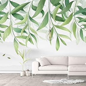 BRAND_NAMEWall Murals for Bedroom Green Plants Animals Removable...