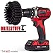 Electric Spin Scrubber Grill Cleaning Supplies - Nylon Alternative to Wire Brush for Cordless Drill - BBQ Grill Brush Power Scrubber Set - Graffiti Remover - Rust Remover - Household Cleaning Tools
