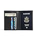 JOYSON Men Leather Wallet Credit Card Protector RFID Blocking Passport Case Cover Holder Black
