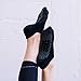 Pointe Studio Women's Grip Socks for Yoga, Barre, Pilates, Dance - M/L (2 Pairs All Charcoal)