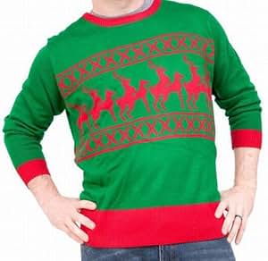 Amazon.com : Ugliest Ugly Knit Christmas Sweater Reindeer Games - Inappropriate Reindeer Dance 