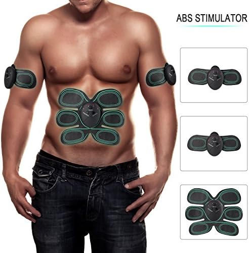 KINGSBOM Abs Stimulator - Ultimate Muscle Stimulator for Men Women - Professional Abdominal Muscle Toner with 6 Mode 10 Intensity for Toning Muscle - Simple Operation Abs Fat Burner Belt