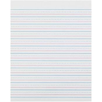 Free printable lined paper for kids image