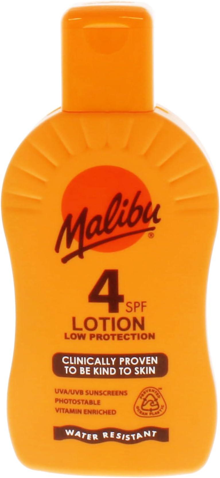 Malibu SPF 4 Sun Lotion 200ml Vitamin Enriched Water Resistant