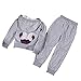 EITC Little Girl Sport Style Long Sleeve 2PCS Sportswear Set (Hoodie+Pants) 5T Gray