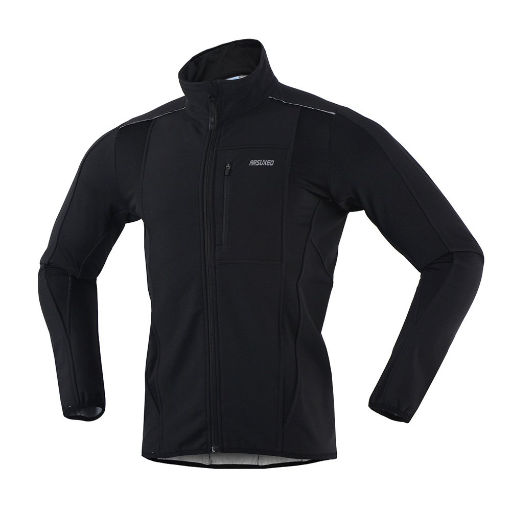 ARSUXEO Winter Warm UP Thermal Softshell Cycling Jacket Windproof