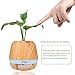 Mugig Music Flowerpot, Music Plant Pot with Wireless Bluetooth Speaker, Multi-color LED Light Smart Touch Musical Flower Pots for Office Home Decor