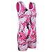 BAOHULU Girls Leotards for Gymnastics with Shorts Tank Biketards Sparkle Painted Athletic Clothes B145_HotPink_100