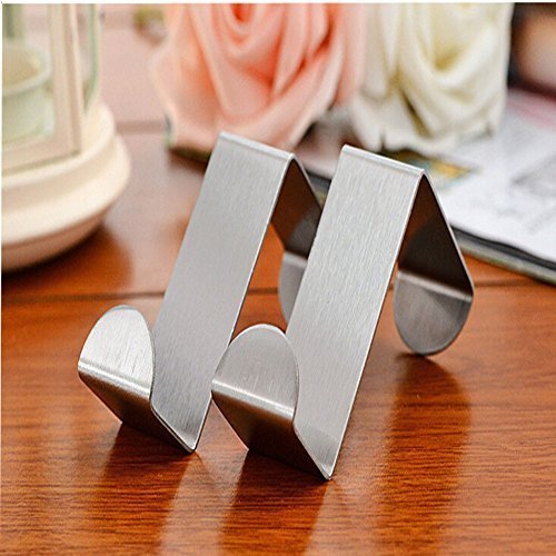 Over Door Hook 16 Pieces Heavy Duty Stainless Steel Removable Cubicle