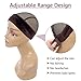 Sekass Hand Made Velvet Brown Wig Grip Scarf Head Elastic Comfort Headband Adjustable Wig Hair Band