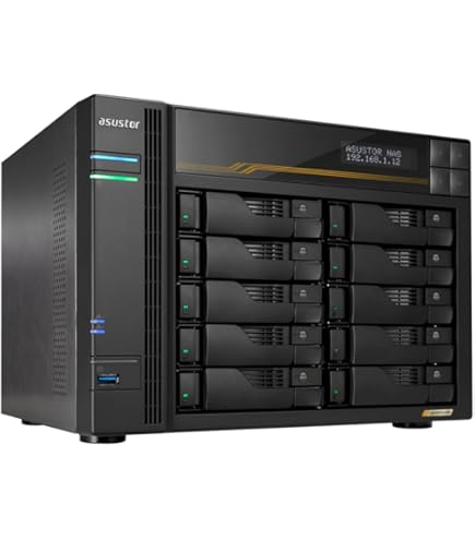 Asustor Lockerstor 10 | AS6510T | Enterprise Network Attached