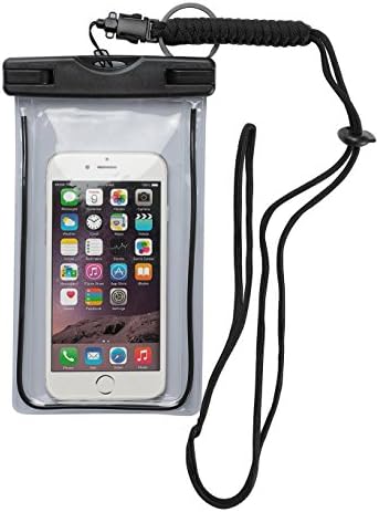 FITACKLE Waterproof Phone Case Dry bag for iPhone 6 6S Plus 5S SE Samsung Galaxy S7 S6 S5 S4, Note 5 4 3, LG G4 G5 G3 (Black)