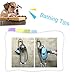 Uarter Pet Bath Dog Shower Brush Cat Massager Shampoo Handheld Sprayer with Stainless Steel Hose, Blue