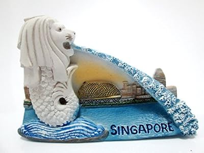 MERLION SINGAPORE 3d Fridge Magnet Landmark Souvenir Ceramic Resin Gifts