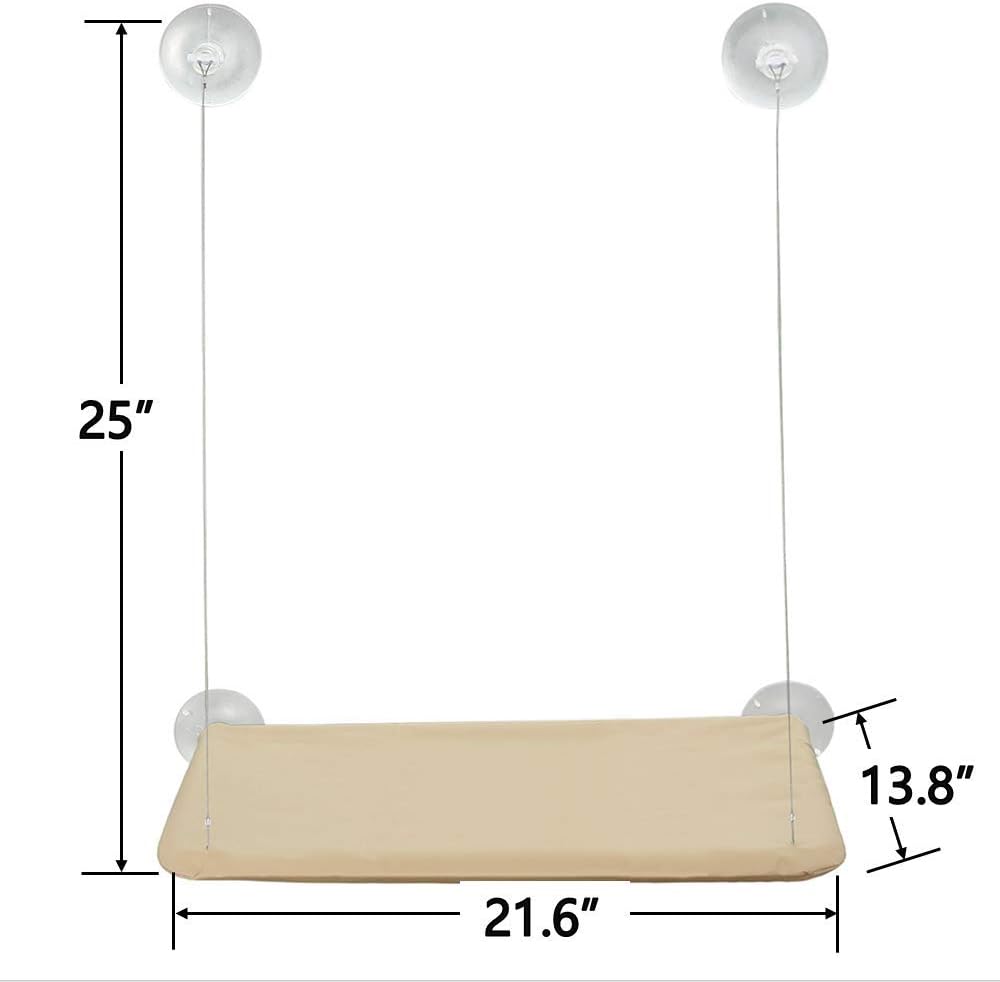 Orangelight Cat Hammock Cat Window Perch Cat Bed Window Mounted Hommock Cat Suction Hanging Pet Window sill Cat Sleeping Bag Cat Window Perch Window Seat Suction Cups Space Saving Cat Hammock : Pet Supplies