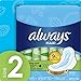 Always Maxi Size 2 Feminine Pads with Wings, Super Absorbency, Unscented, 42 Count (Packaging May Vary)