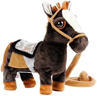 HiMango Pony Toy Electronic Plush Walking Horse Pet With Sound For Children Baby Kids
