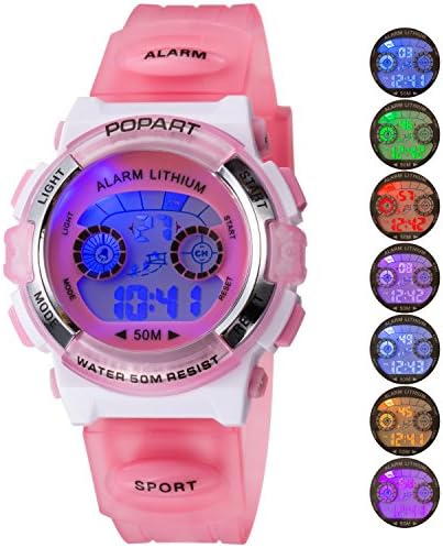 Kid Watch LED Sport 30M Waterproof Multi Function Digital Wristwatch for Boy Girl Children Gift