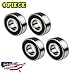 Jeremywell BR-6003-2RS-4PCS Rubber Sealed Deep Groove (Pack of 4)