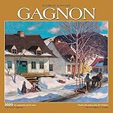 Clarence Gagnon AGO 2020 12 x 12 Inch Monthly Square Wall Calendar, Painting Art Gallery Images (Eng by 