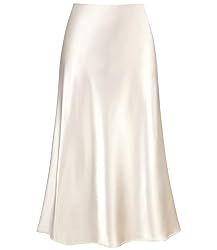 Women's Satin High Waist Hidden Elasticized