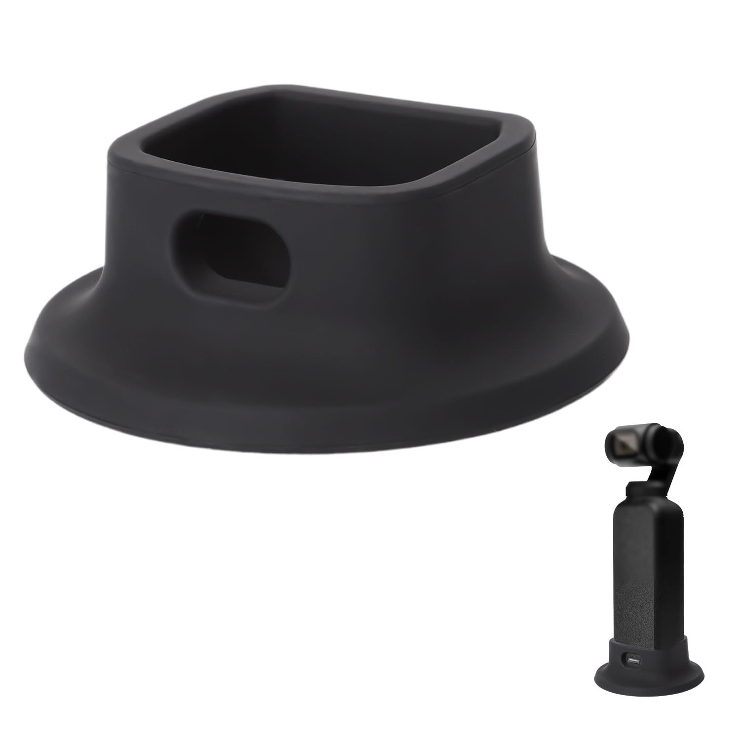 NQEUEPN Camera Mount Stand Base, Silicone Desktop Mount Non Slip Silicone Base Compact Camera Mount Support Base Portable Camera Base Holder for DJI Osmo Pocket 3 Accessories Stabilizer