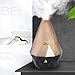 EULEVEN 100ml Cool Mist Essential Oil Diffuser Water-Less Auto-Off and 7 Colors LED Lights Ultrasonic Aroma Humidifier for Home, Office, Yoga, Bedroom, Studying (Champagne)…