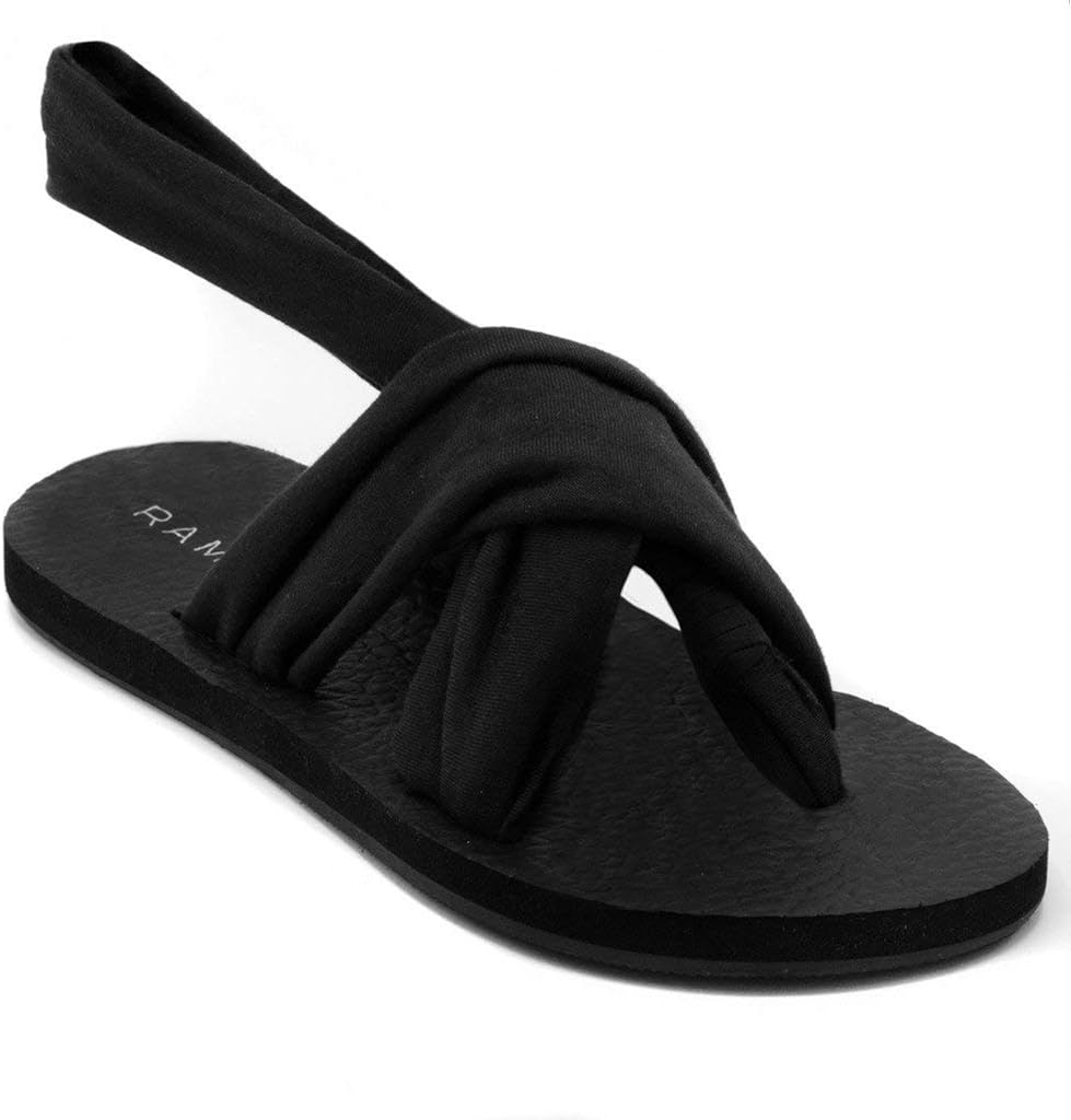 rampage sandals black