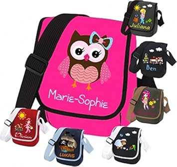 Kindergartentasche mit Namen & Wunsch-Motiv grau/schwarz