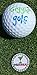 Giggle Golf Bling Golf Ball Marker with A Standard Magnetic Hat Clip | Great Gift for Women (Golfaholic)