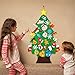 TOBEHIGHER Felt Christmas Tree - 3.12 FT 3D DIY Set for Kids with 34 Pieces of Ornament Decor, Wall Hanging Christmas Tree Decorations