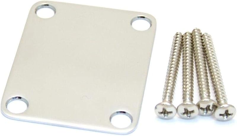 Fender 4-Bolt Vintage-Style Neck Plate Plain Chrome
