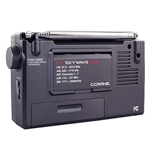 Radio C. Crane SSB AM FM Onda Corta, Aerea, Scan VHF, Weather Alert - Imagen 6
