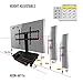 Universal TV Stand with Storage - fits Samsung, Vizio, LG, Sony and more