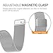 Fintie Galaxy Watch 46mm / Gear S3 Frontier Classic Band [Large], 22mm Milanese Loop Stainless Steel Replacement Smartwatch Bracelet Wrist Strap with [Unique Magnet Lock] for Women Men, Silver