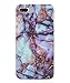 iPhone 7 Plus Case, Wastou(TM) [Marble Stone Pattern Series] Soft TPU Creative Marble Case for iPhone 7 Plus (Mystery Blue)