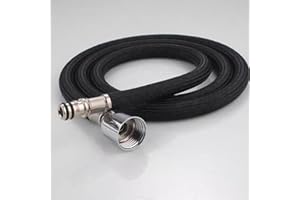 PANTA TRADE QUANZHOU CO., LTD Kitchen Sink Pull Down Faucet Hose Replacement - 59-inch Nylon Hose, Black