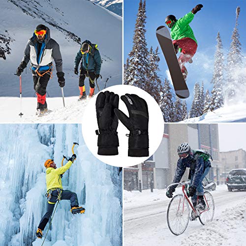 image for YSense Winter Warm Ski Glove - Waterproof & Windproof Snow Gloves for 