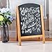 Freestanding A-Frame Chalkboard Display Sign, Double Sided Message Board, 25 x 16 Inch