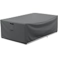 STARTWO Patio Furniture Covers Waterproof for Coffee Table Cover, Heavy Duty Durable Rectangular Outdoor Table Cover Fits up to 48L x 28Wx 13H inches, Grey