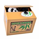 Lovely Baby Kids Gift Panda Stealing Coins Money Bank Box
