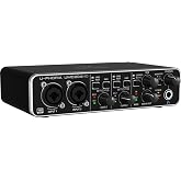 Behringer UMC204HD Audiophile 2x4, 24-Bit/192 kHz USB Audio/MIDI Interface with Midas Mic Preamplifiers | For Recording Microphones and Instruments