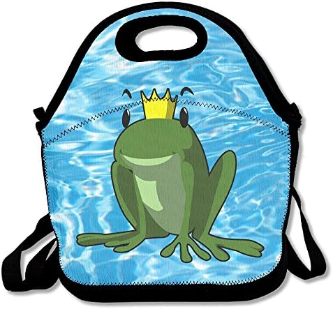 The Princess And The Frog Lunch Bag Travel Zipper Organizer Bag, Waterproof Outdoor Travel Picnic Lunch Box Bag Tote With Zipper And Adjustable Crossbody Strap