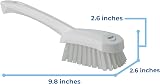 Vikan 41925 Stiff Washing Scrubbing Hand Brush 270mm Short Handle White view 3