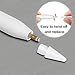 Extra Tip Replacement for Apple Pencil, LEFON [2-Pack] Replacement Tip Compatible for Apple Pencil iPencil Nib Replacement for iPad Pro 10.5 inch 12.9 inch 9.7 inch Apple Pencil, White